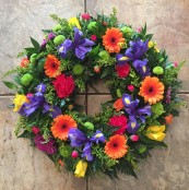 Vibrant loose wreath